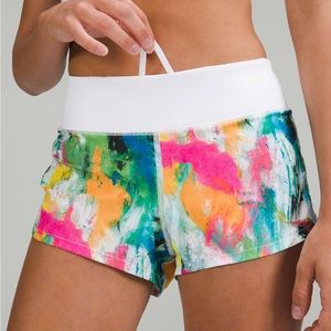 Lululemon NWT Speed Up White/Multi